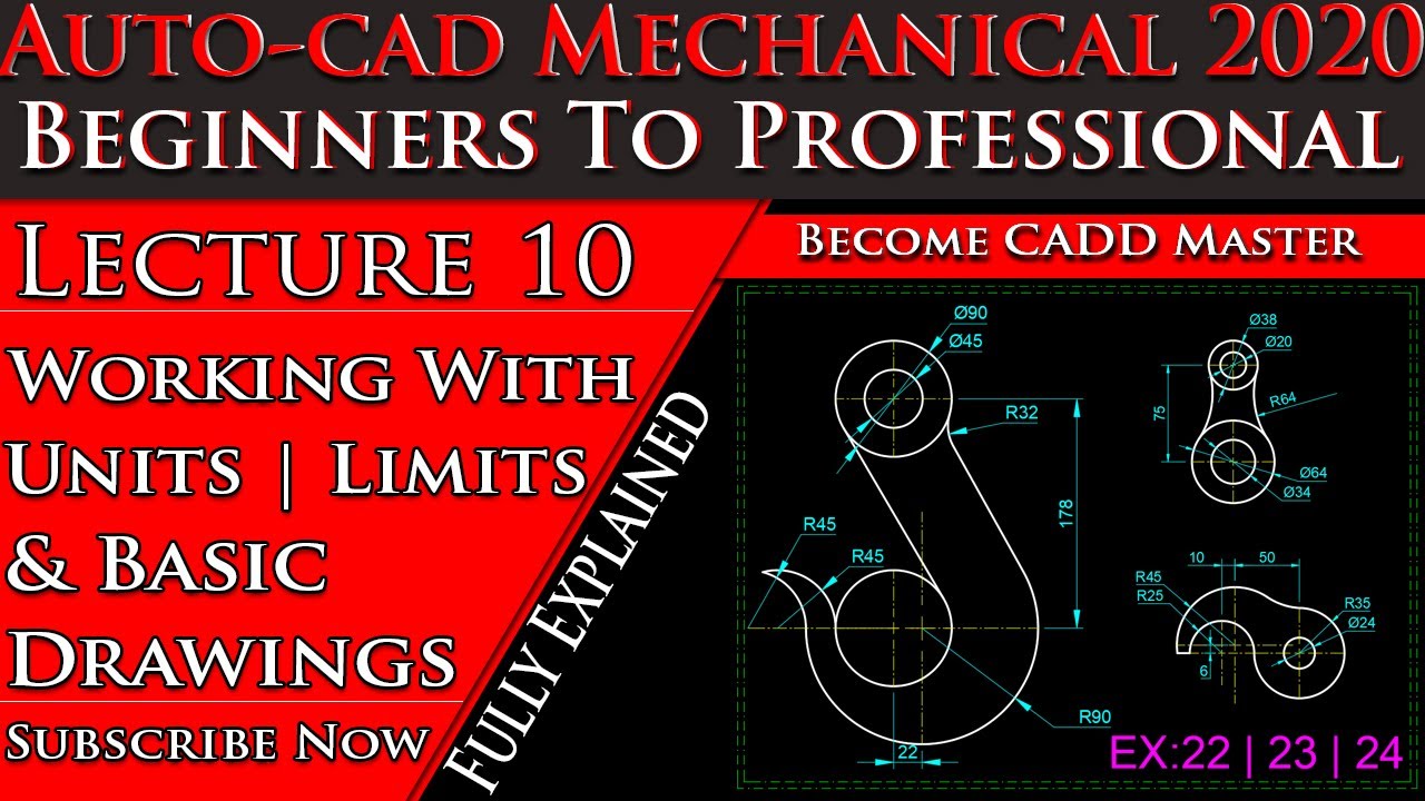 AutoCAD Mechanical Tutorial For Beginner | AutoCAD Tutorial for Mechanical Engineering| Digital CADD