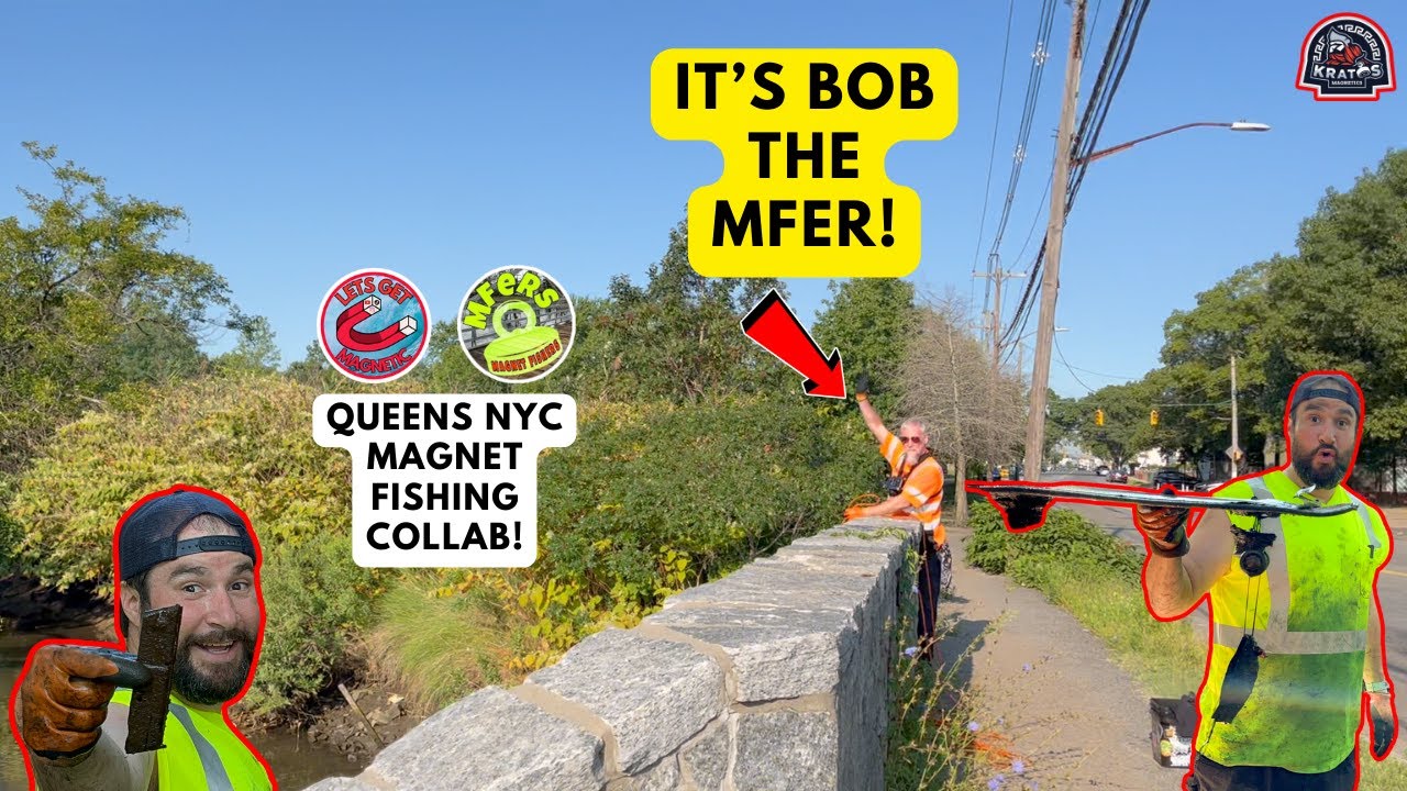 Magnet Fishing Polluted Queens NYC Waters!