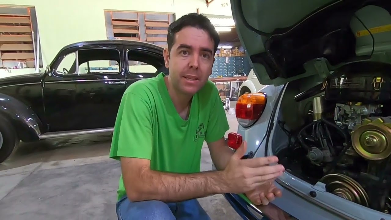 Calços da Tampa do Motor no Fusca