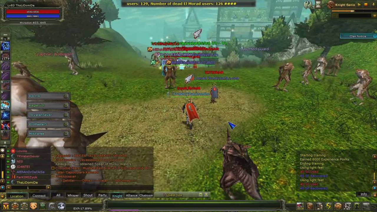 Knight Online Şehitler İçin Yürüyüş / Edana