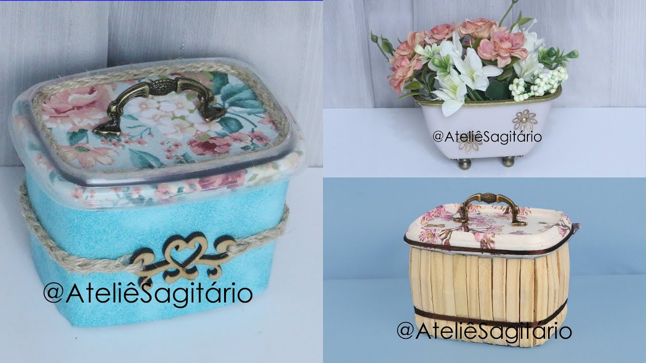 Ideias lindas com pote de margarina