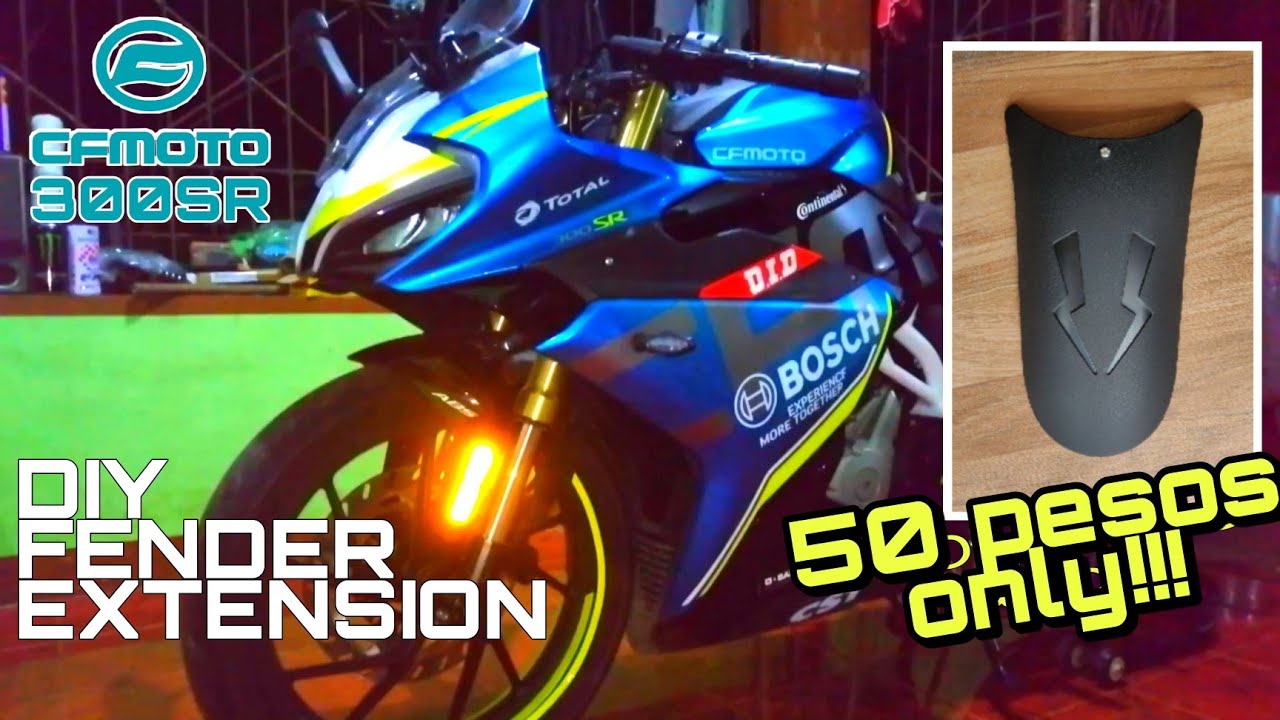CFmoto 300SR DIY fender extension | CudzPH