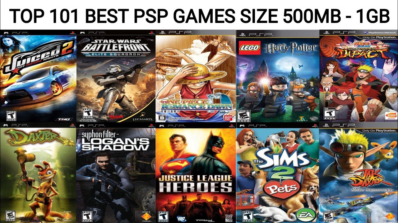 Top 101 Game PSP Terbaik Size 500MB - 1GB Versi Game Box2002 | Game PSP Terbaik | Emulator PSP 4K