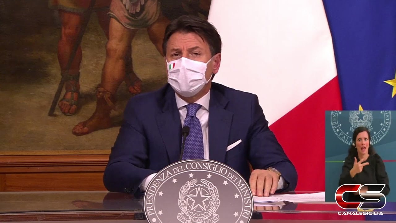 Le misure del nuovo DPCM dicembre 2020 illustrate dal presidente del Consiglio Giuseppe Conte