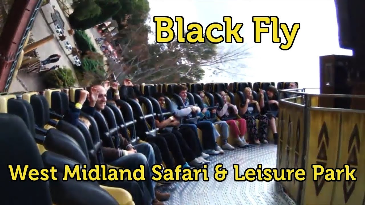 Onride Video of Black Fly Fabbri Avenger  @ West Midland Safari & Leisure Park, England