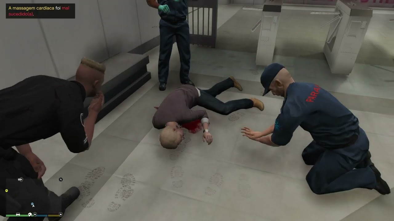 CAOS NO METRO GTA 5 LSPD