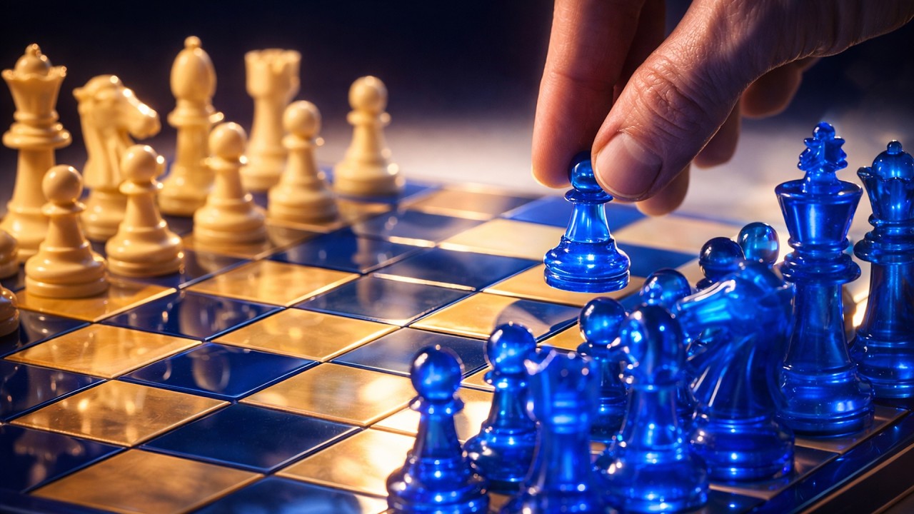 I Made a Stunning Epoxy Resin Chess Set ♟️ | DIY Blue Resin & Wood Chessboard – Resin Art