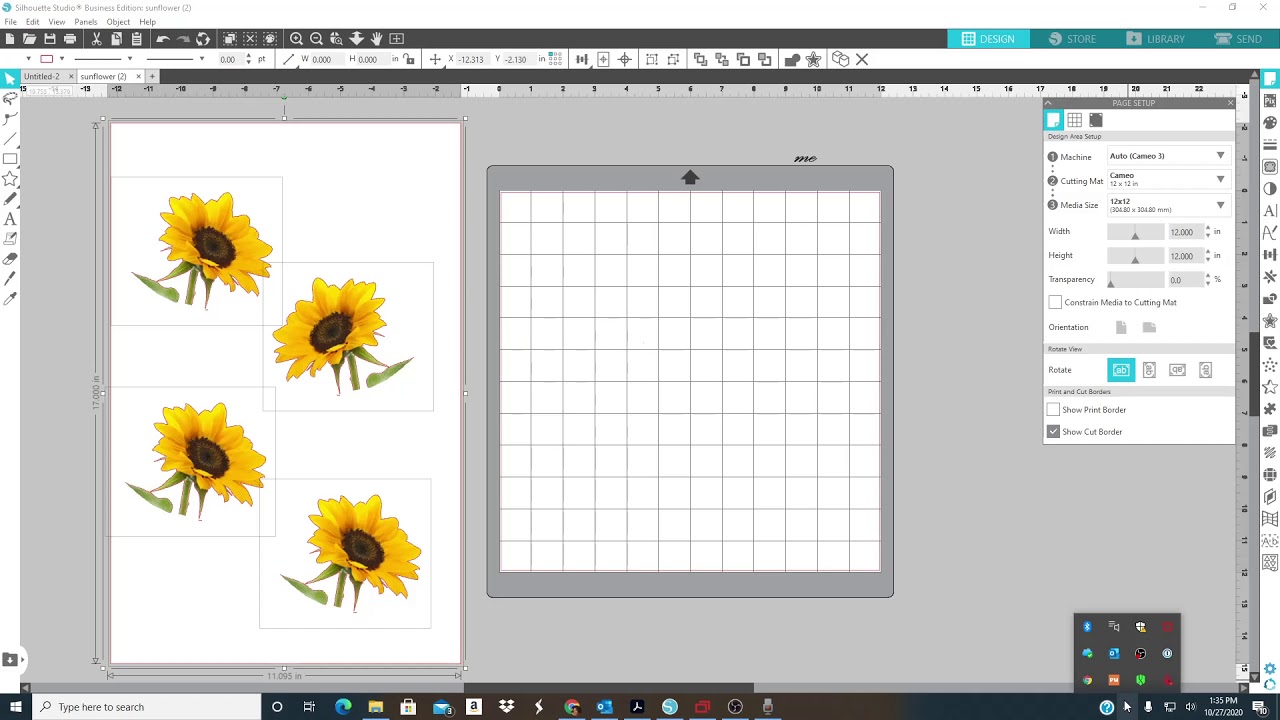 Print Silhouette designs with Sawgrass Printer