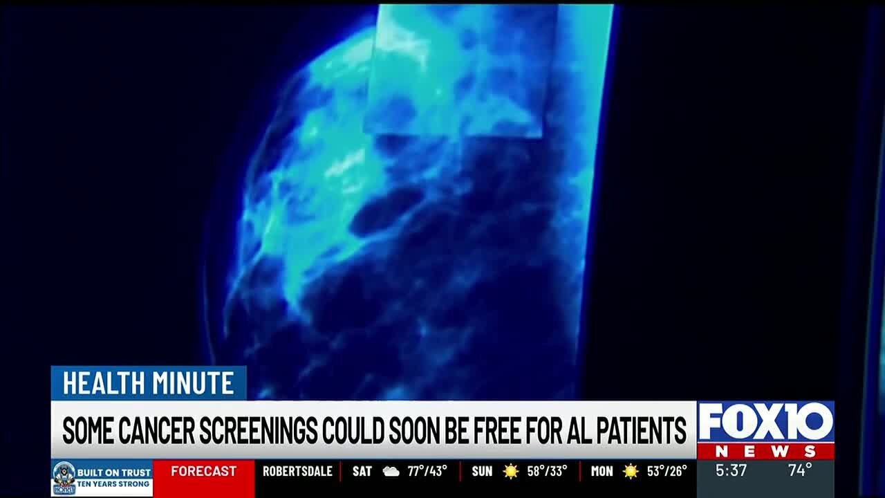 Free prostate and breast cancer screenings could soon be free for certain patients under Alabama...