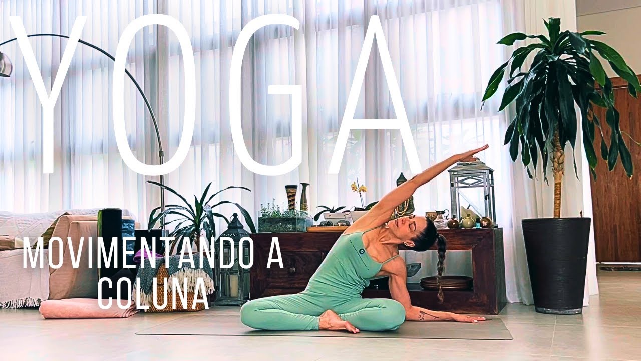 AULA DE YOGA movimentando a coluna
