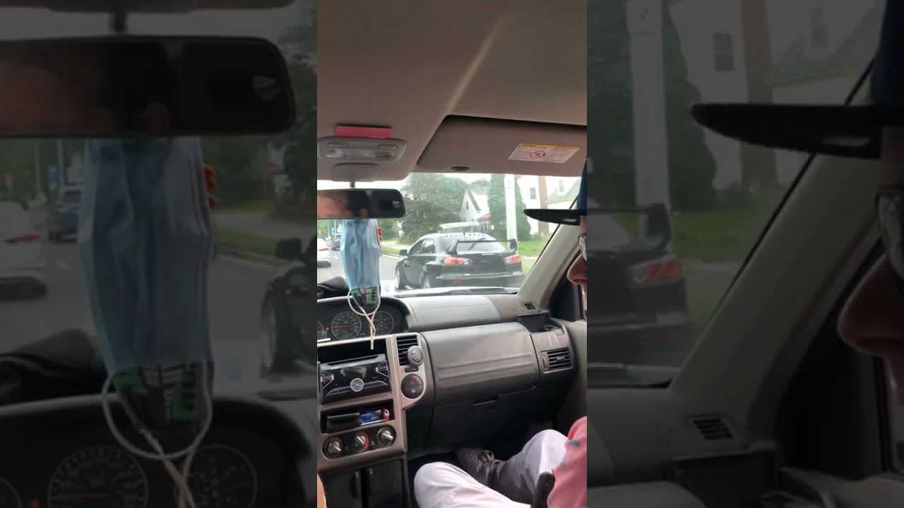 CAR BACKFIRE SCARES GROWN MAN!