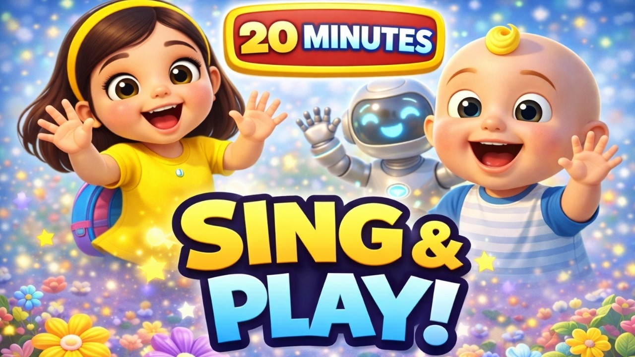 20 Minutes of Fun Songs 🎵 | Sing & Play with Rima & Roby 🤖👧 | Kids Learning Compilation