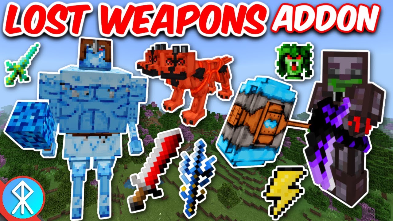 LOST WEAPONS Addon | Bedrock/MCPE/Xbox Minecraft