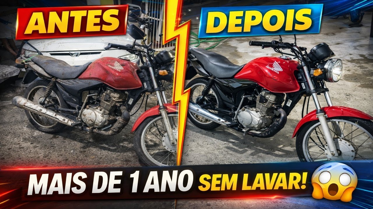 O Estado Dessa CG 125 Depois de 1 Ano é BIZARRO