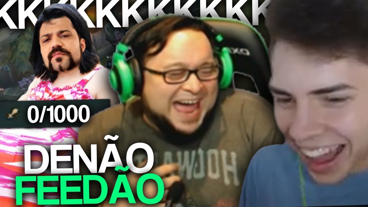 DENÃO FEEDÃO E ZOEIRA SEM LIMITES NO LOL KKK