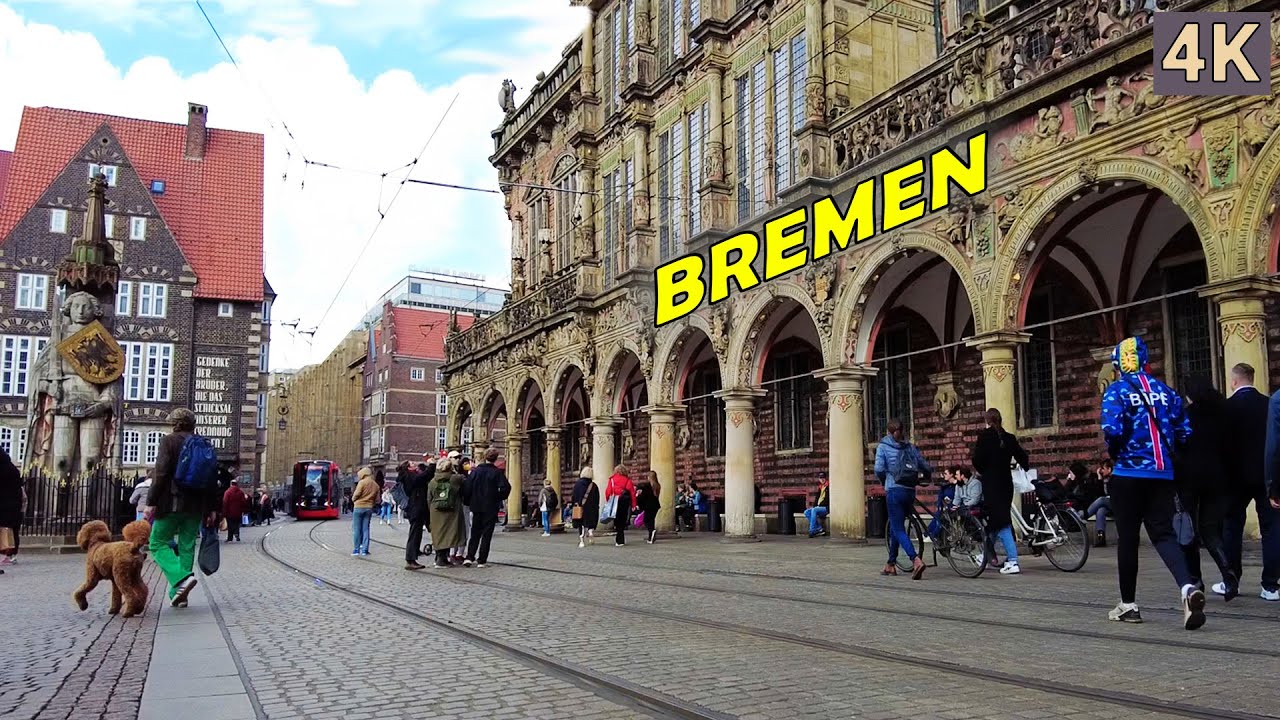 Bremen Old Town Germany 🇩🇪 (Walking Tour in 2023 | 4K)