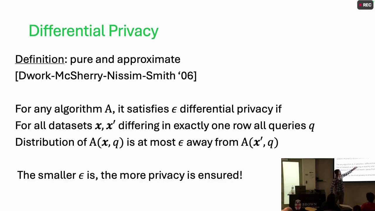 Daniel Alabi: The Existence of Error Correcting Codes Implies Privacy Lower Bounds