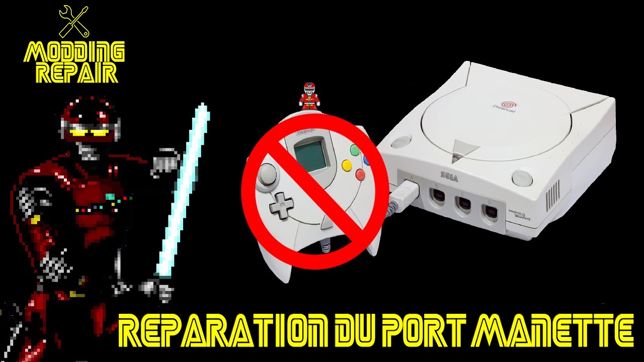 Réparation du port manette Dreamcast
