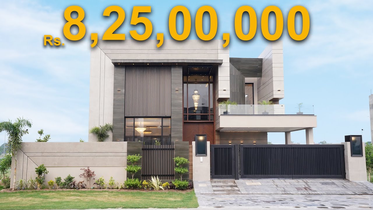 1 Kanal Minimal Luxury Modern House For Sale in DHA Lahore by Syed Brothers