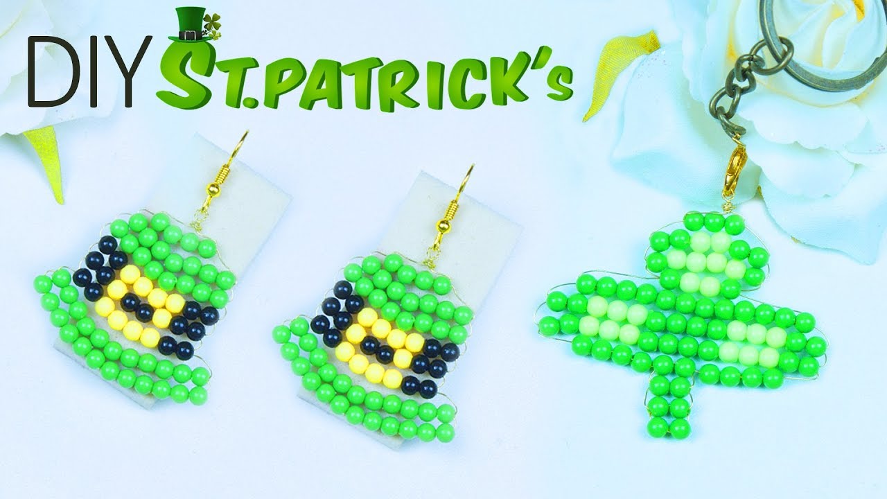 2 DIY st patrick's day jewelry☘️| St. Patrick's Day special gift ideas | Beads art\vineeta mishra