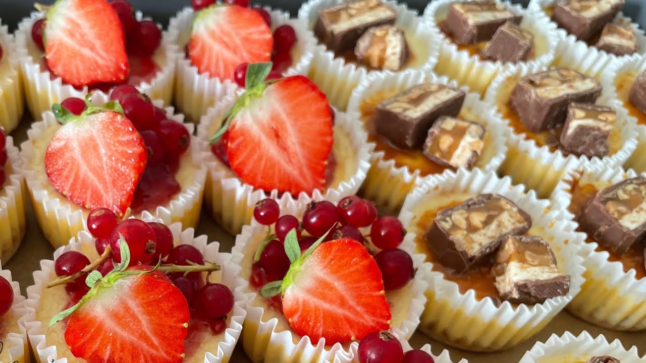 Easy and Delicious mini Cheesecakes recipe - Makkelijk en Lekkere mini Cheesecake recept - تشيز كيك