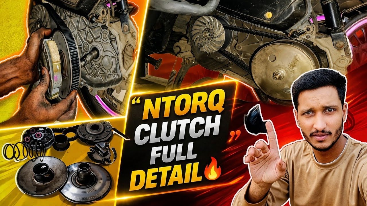 TVS NTORQ Clutch Service😍& Clutch Parts Full Detail🔥| Complete Installation & Problems Solution💯