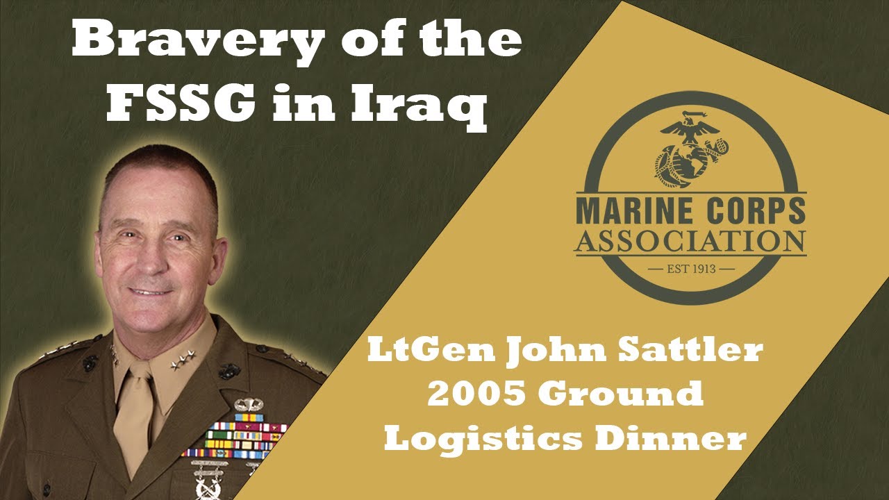 LtGen John Sattler at the Ground Logistics Awards Dinner 2005 - FSSG Bravery