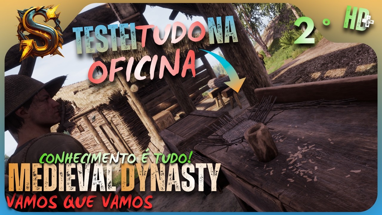 Cadeia de produção da OFICINA - 02 - Medieval Dynasty | PT-BR