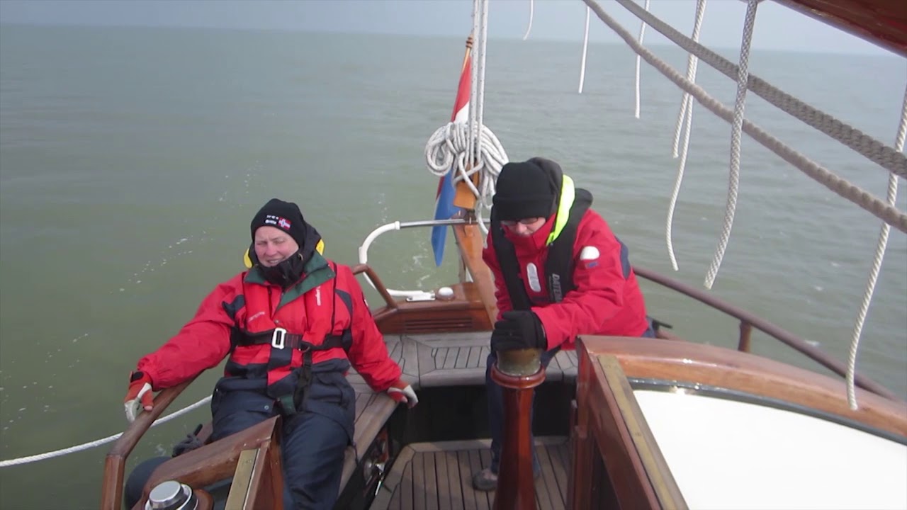 Ijsselmeer Segeln mit Kälte, Eis und Sturm