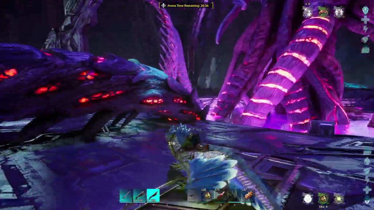 First Attempt at Alpha Rockwell Boss Fight Ark Survival Ascended