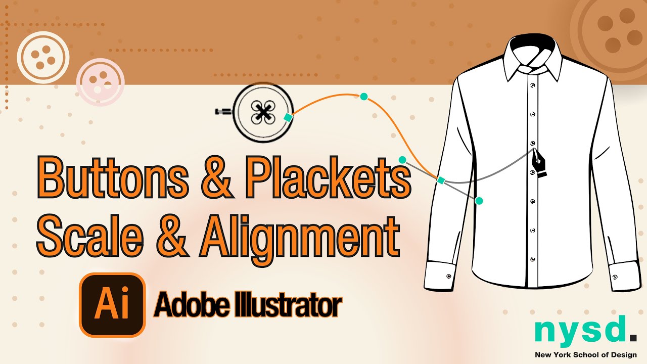 Digital Fashion Design | Ep 10: Designing Buttons in Adobe Illustrator | Perfect Scale & Align Tips