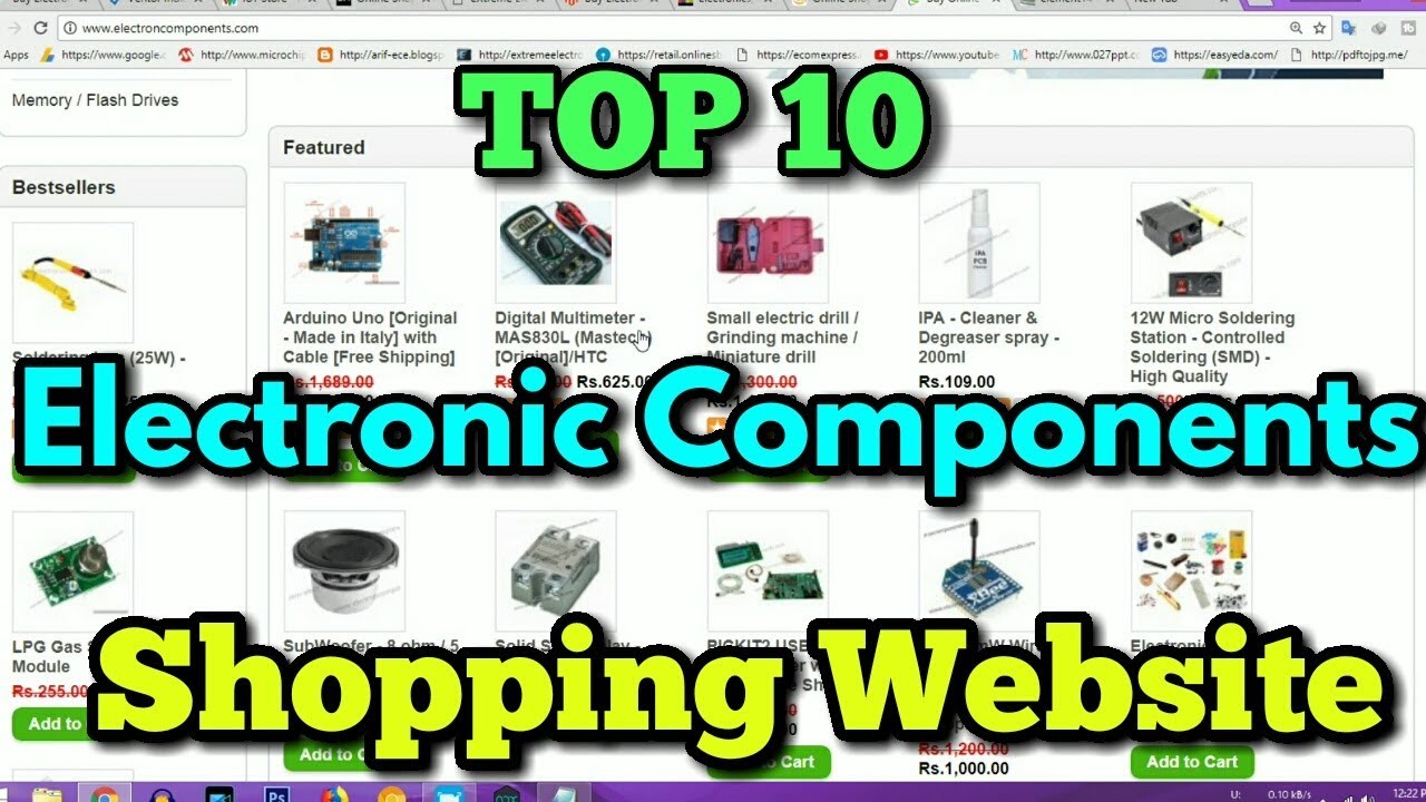 Top 10 Indian Electronics Components  Shopping Website In HINDI (2018)