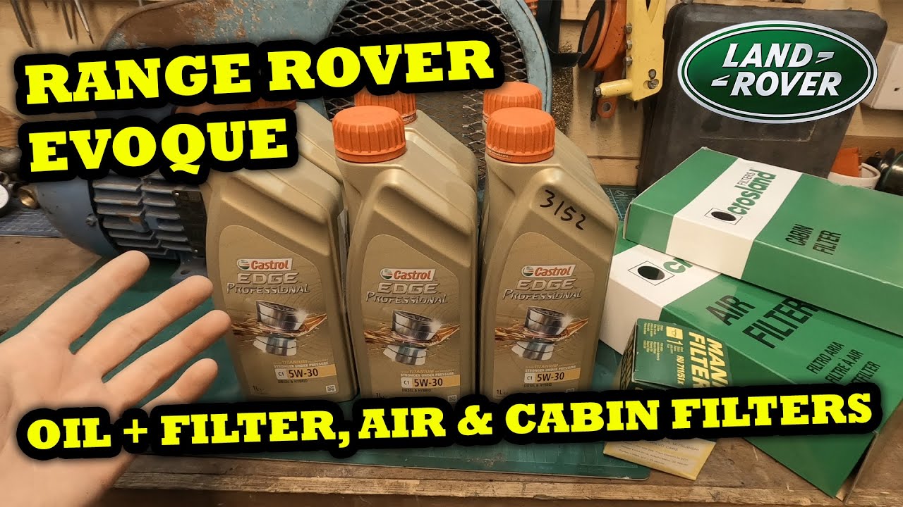 Range Rover Evoque 2.2 2013 Service - Oil + Oil Filter, Air Filter & Cabin Filter [HOW TO Tutorial]