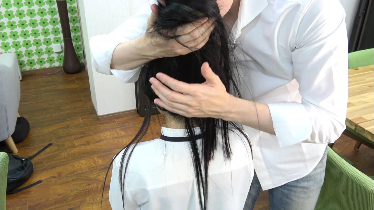 Japanese silky smooth hairplay ASMR