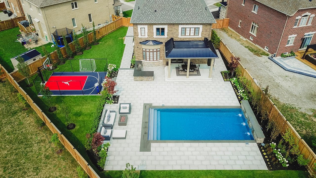 Modern Backyard Oasis | Pool and Basketball Court | Ep. 4 | Aquaspa Pools