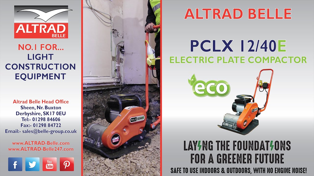 Altrad Belle - PCLX 12/40E - Electric Plate Compactor