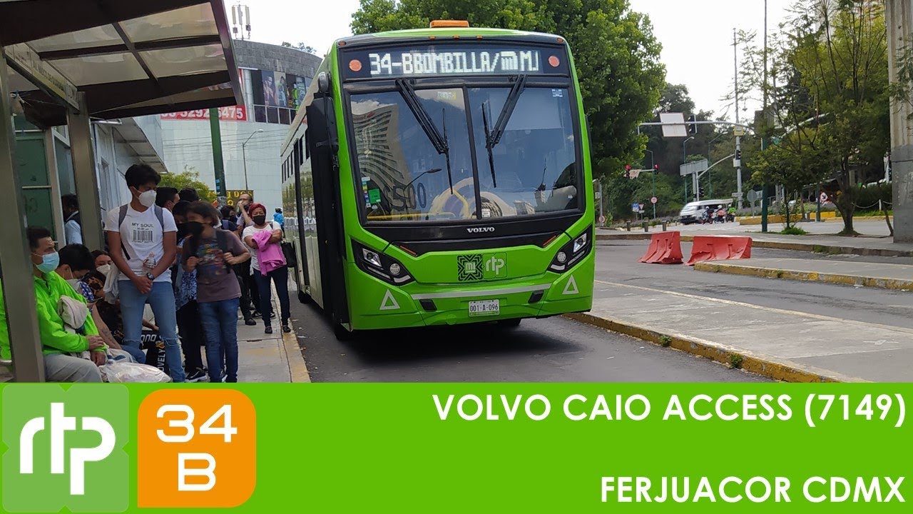 RTP CDMX - Ruta 34B - De C.C. Santa Fe a La Bombilla/Miguel Ángel de Quevedo - Volvo Caio Access