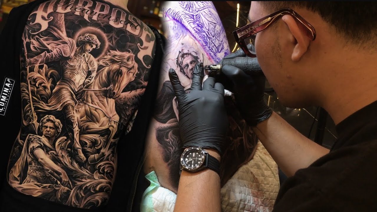 FULL BACK GREEK MYTHOLOGY STYLE TATTOO | FULL BACK TATTOO