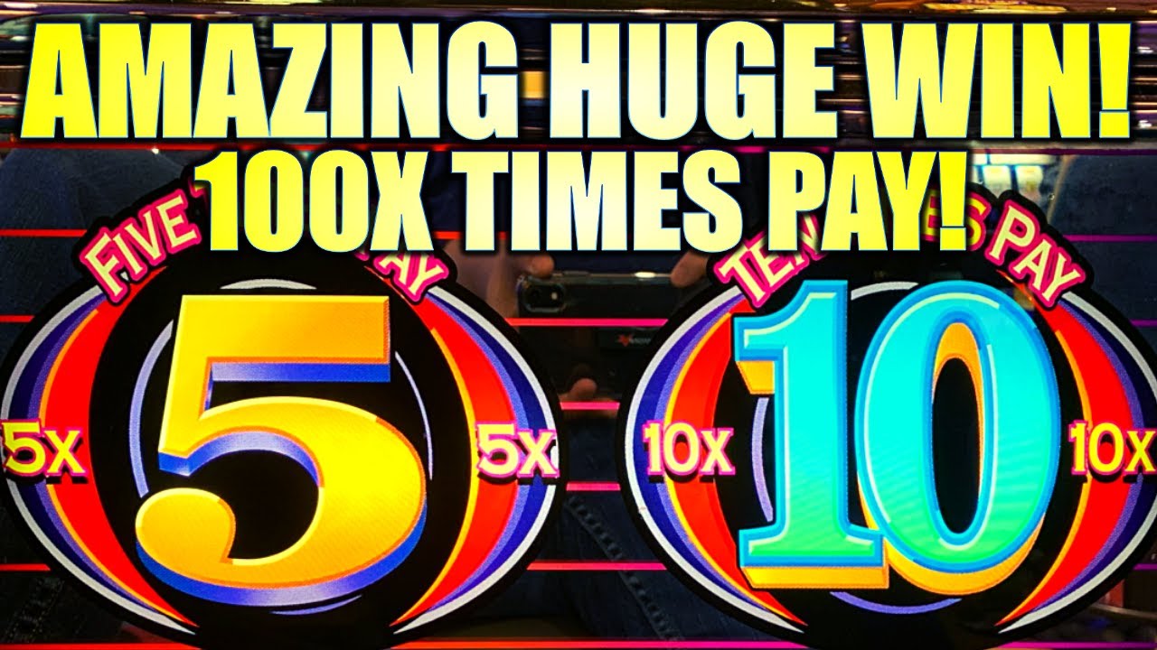 100X TIMES PAY!! AMAZING HUGE WIN! 🤑 3-REEL 5X 10X TIMES PAY Slot Machine (BALLY)