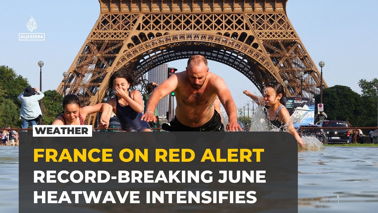 France records hottest-ever night as 40 drown trying to escape heatwave