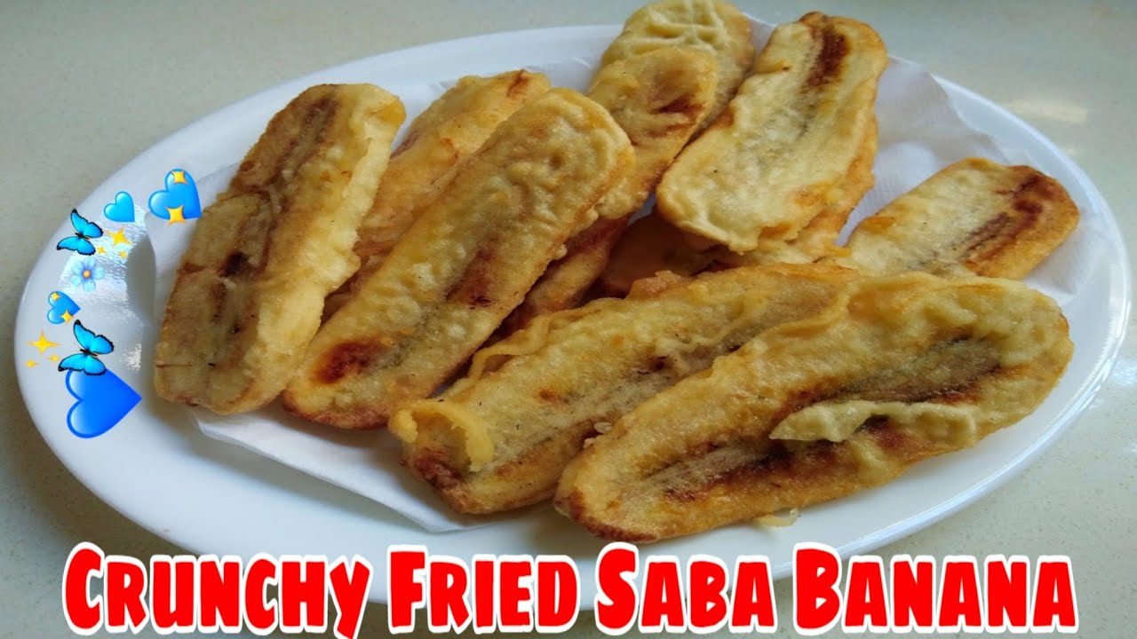 How To Cook Crunchy Fried Saba Banana