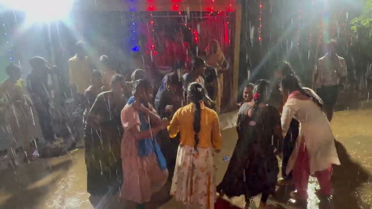 DJ dance in rain 