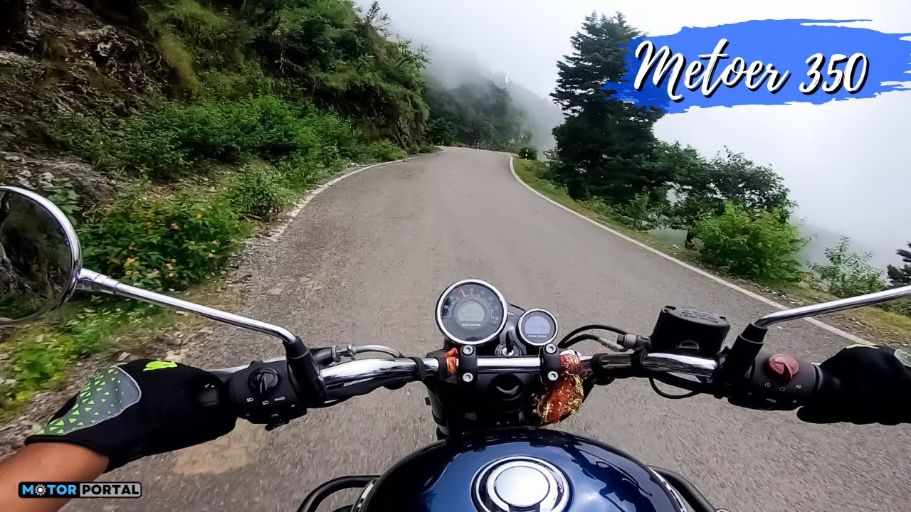 Royal Enfield Meteor 350 Pure sound | Meteor 350 ride in the mountains with beautiful weather