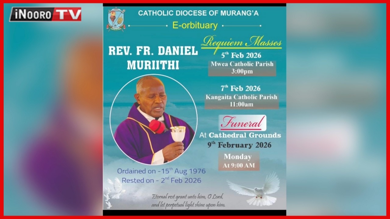 Mitha ya kũririkana Father Muriithi gũtabanio Nairobi na Kirinyaga
