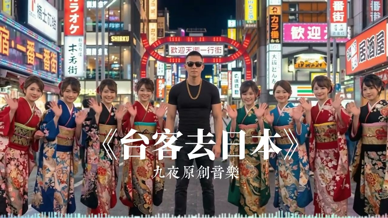 【台客去日本】台日混血 本土舞曲 | 帶著三味線與大鼓，衝啊！#本土電音#夜市歌曲 #重砲低音 #改裝車 #開車提神 #台客日本#台客舞曲