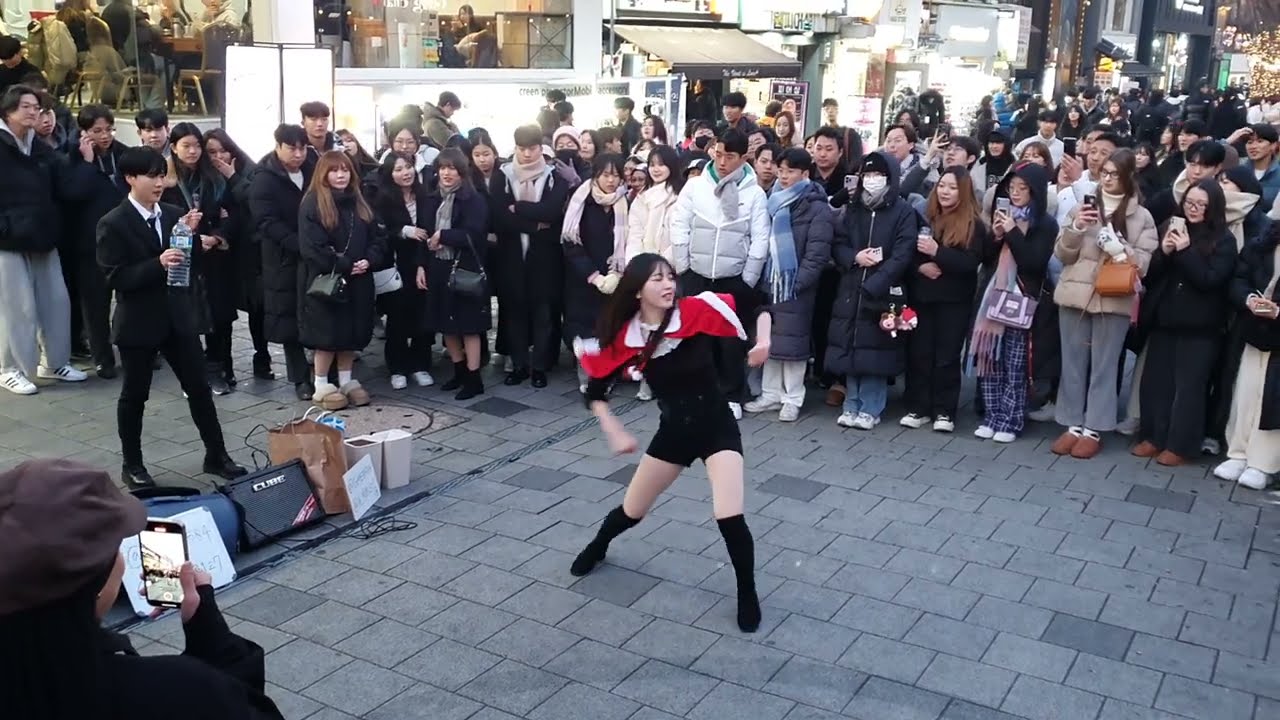 [STREET ARTIST] YU KAGAWA & HYOJIN. CHRISTMAS INTERACTIVE SHOW BUSKING. 231224.