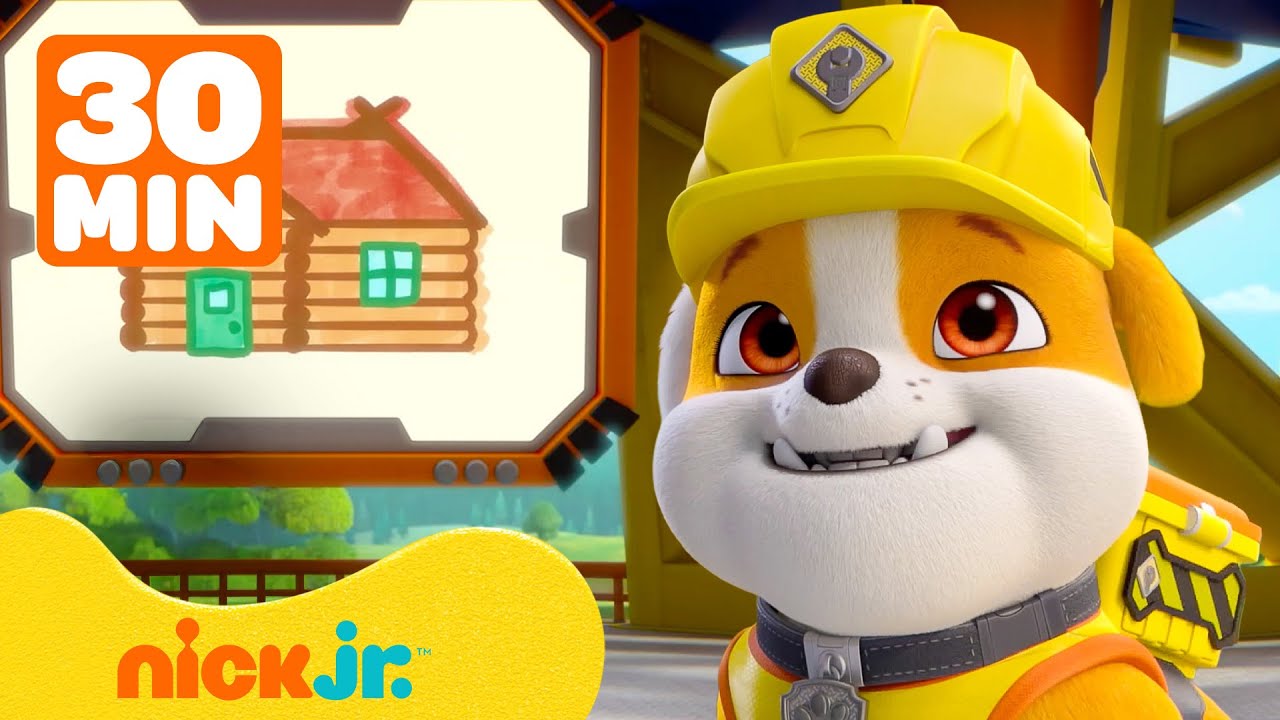 Rubble faz resgates e construções na Tela de Latidos! | 30 minutos | Nick Jr. em Português
