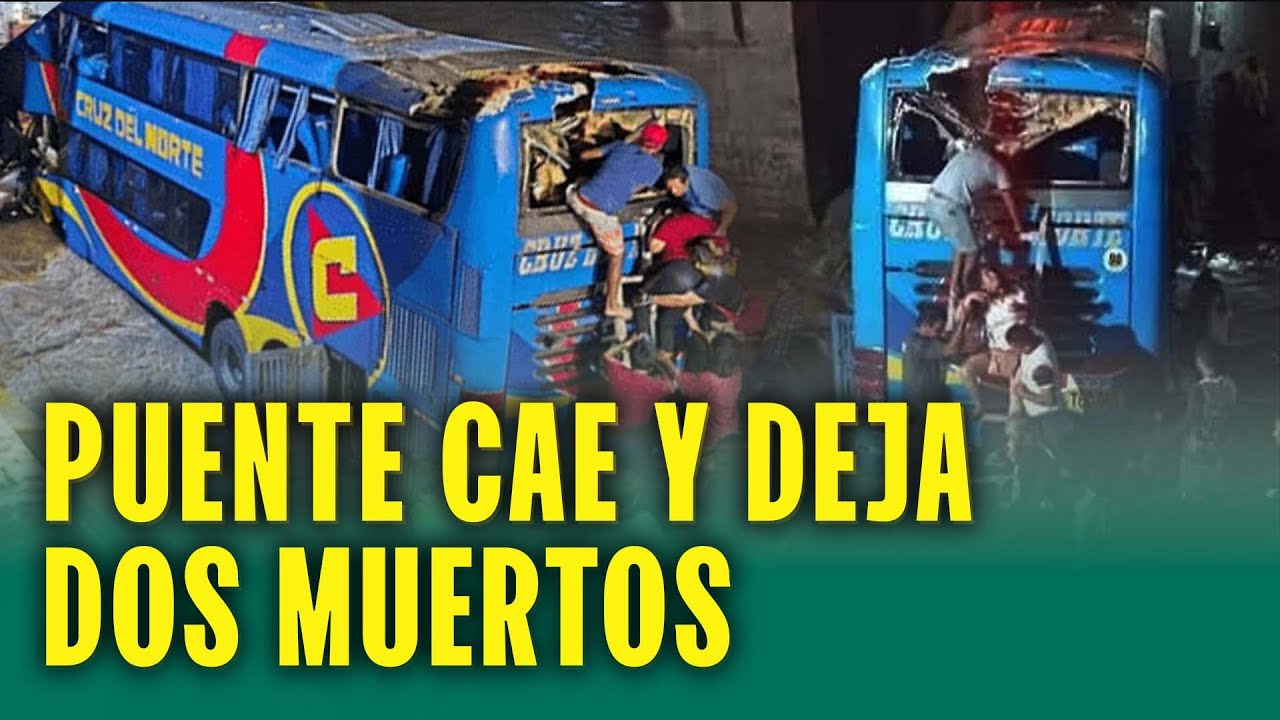 ¡TRAGEDIA EN CHANCAY! PUENTE SE CAE Y BUS SE CAE AL RÍO