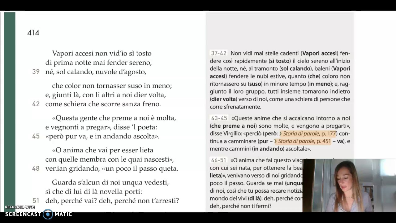 Purgatorio: canto V (commento)