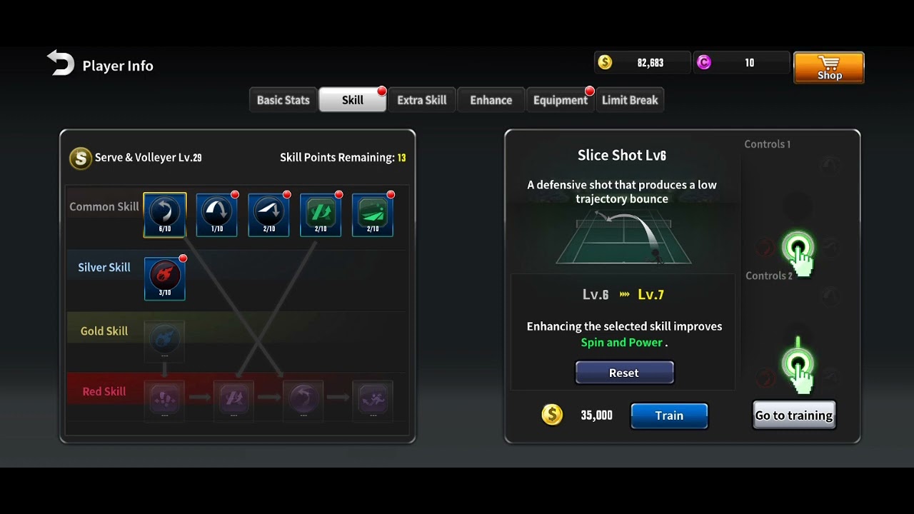 Ultimate tennis ~ How to train players #gameplay